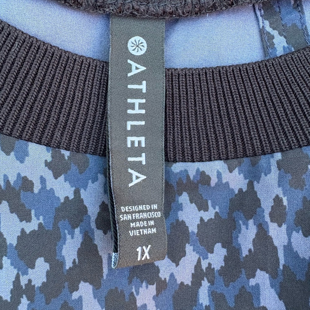 Athleta Blue Zephyr Print Tank Top Women’s Size 1X. Never Worn, No Tags.